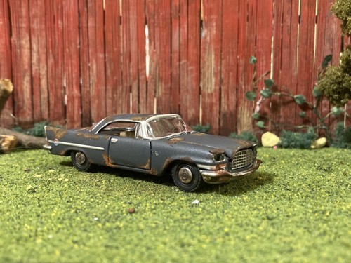 1957 Chrysler 300C Rusty Weathered Custom 1/64 Diecast Barn Find Rusted Car M2 - Picture 11 of 13