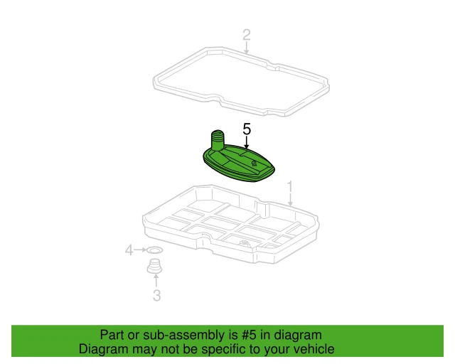 Оригинальный фильтр для автоматической коробки передач Mercedes-Benz 221-277-02-00 от оригинального производителя - Изображение 2 из 4