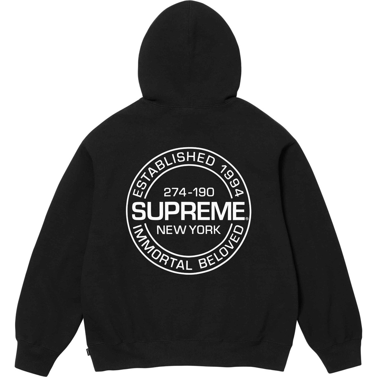 Supreme Immortal Hooded Sweatshirt Black (Size Medium, Large Supreme Immortal Hooded Sweatshirt Black (Size Medium, Large
