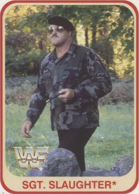 1991 Merlin WWF - Sgt. Slaughter #105 - 1 of 1