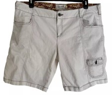 Adventura White Denim Shorts Size 16 Organic ...