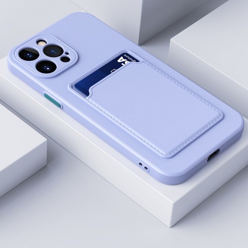 Case for iPhone 16e 15Pro 14 Pro MAX 11 12 13 XR TPU Cover With Card Slot Holder - Picture 10 of 19