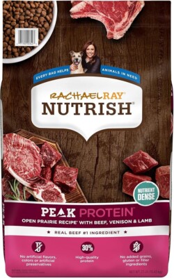 Rachael Ray Nutrish PEAK Natural Dry Dog Food Open Prairie  Beef Vension & lamb