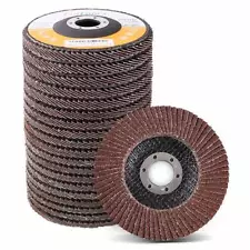 20x Flap Disc 4.5" 4-1/2 40 60 80 120 Grit Angle Grinder Sanding Grinding Wheels