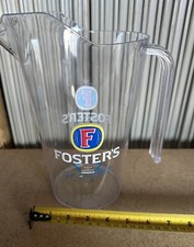 FOSTERS 4 pint LAGER POLY CARBONATE BEER JUG/ PITCHERS BRAND NEW x 2
