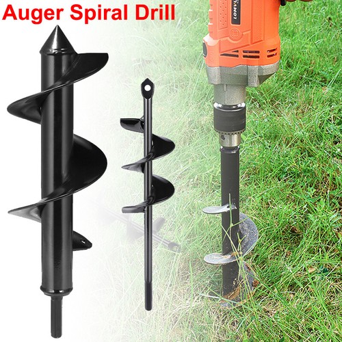 2pcs Garden Auger Spiral Drill Bit For 