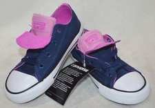 Converse Toddler Girl's CT Double Tongue OX Navy/H-Magenta Sneakers - Size 6 NWB