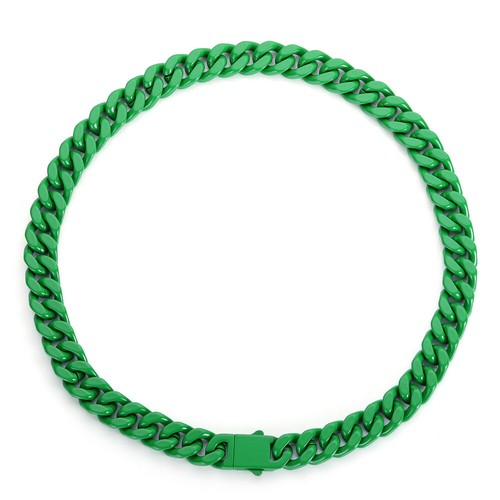 Collar Hip-hop Hombre Acero Inoxidable Exquisito Cadena Cubana Collar de Moda - Imagen 18 de 23