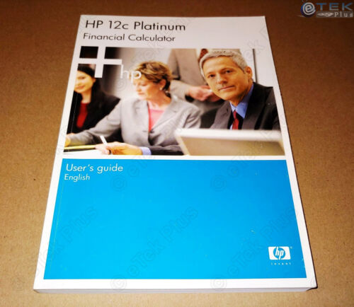 1x Guide Manual for HP 12C Platinum Financial Calculator HP12C 4th Edition OEM - Picture 1 of 9