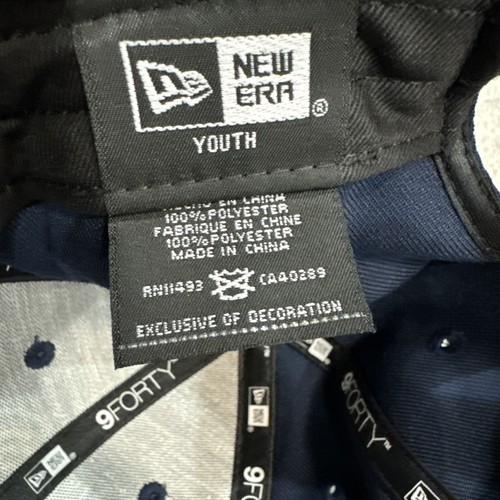 Indiana Pacers New Era 9Forty NBA Azul Marino/Dorado Gorra Juvenil Ajustable Totalmente Nueva - Imagen 5 de 6