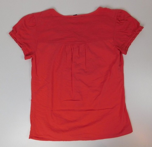 Gloria Vanderbilt Womens Short Sleeve Button Blouse Size M Pink - Picture 4 of 8