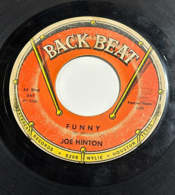 Vintage 45 RPM 'Little' Joe Hinton - Back Beat Funny / Gotta Have Love Soul