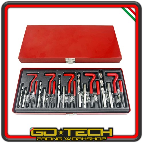 KIT RIPARAZIONE FILETTI ELICOIDI MASCHI RIPRISTINA FILETTATURE M5 M6 M8 M10 M12 - Afbeelding 3 van 8