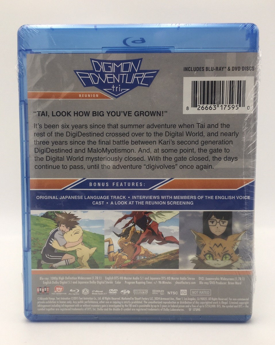 Digimon Adventure Tri: Reunion (Blu-ray) Brand New Sealed