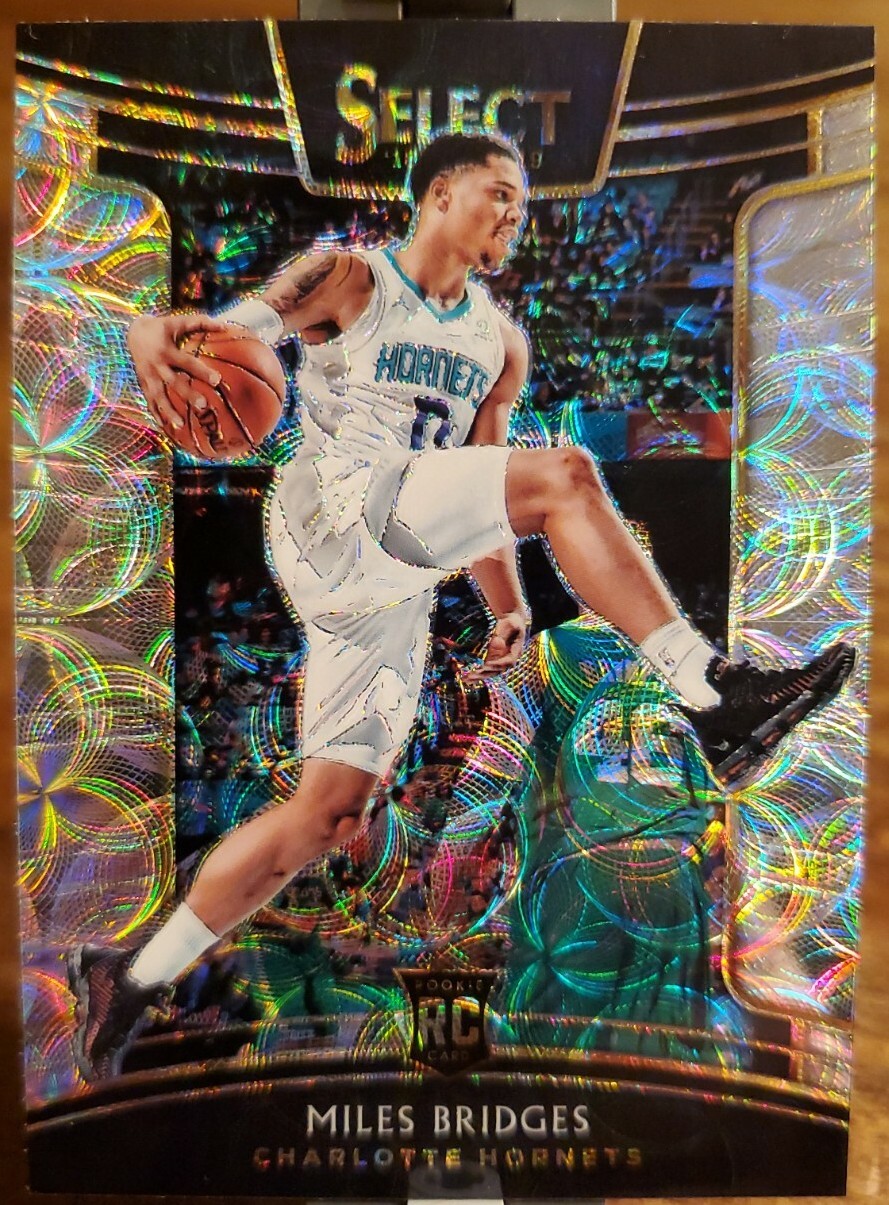 2018-19 Panini Select Miles Bridges Rookie RC #17 Concourse Scope Prizm