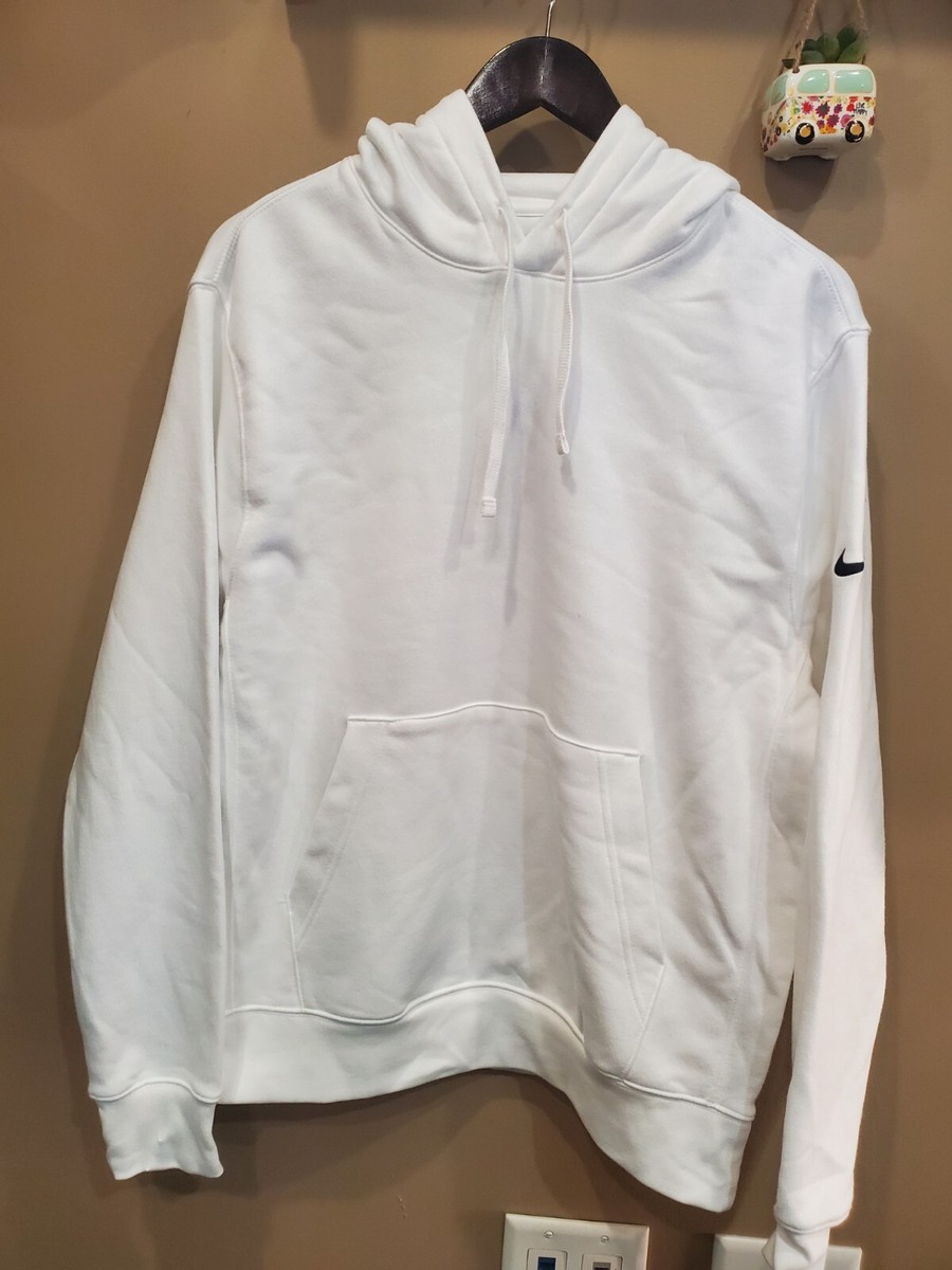 white nike hoodie medium