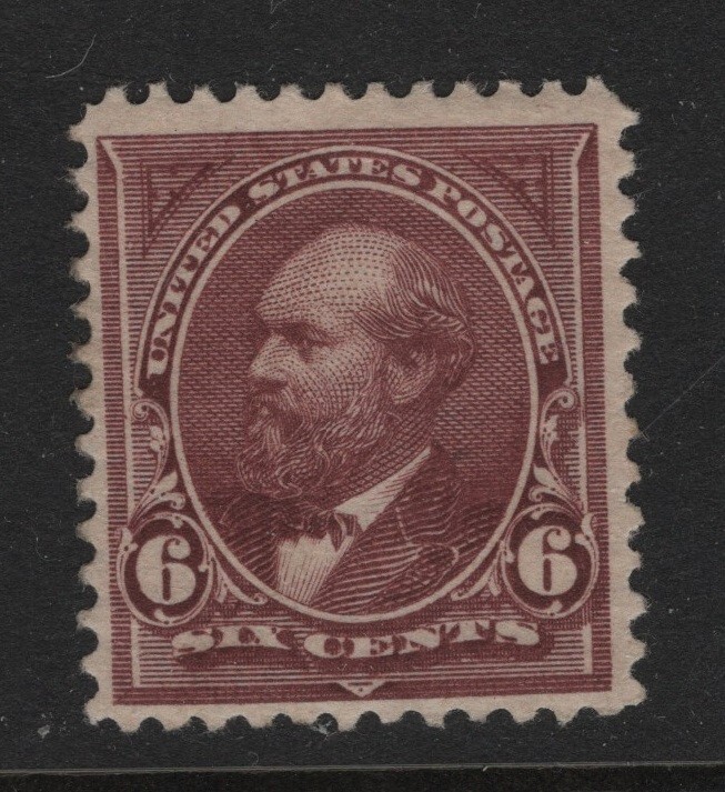 256 VF original gum mint lightly hinged nice color cv $ 160 ! see