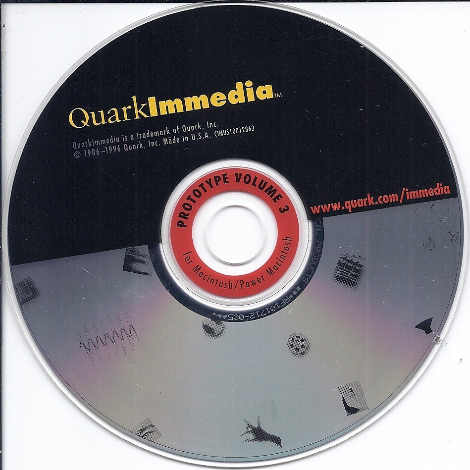Quarkimmedia CD (Prototype vol 3 for Mac Power Mac)