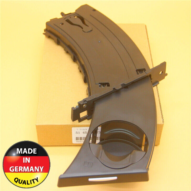 NEGRO Par de portavasos retráctiles lado derecho izquierdo para BMW E90 E91 E92 328i Foto 3 de 4