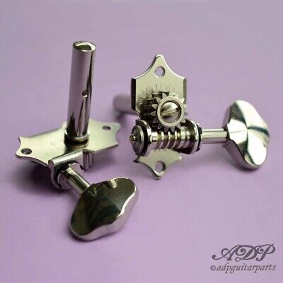 Gotoh 3+3 Nickel Tuners Butterbean buttons 1:15 for SlottedHead 