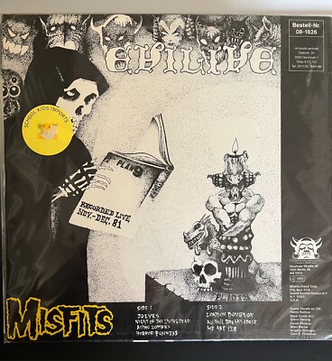 Misfits EVILIVE Vinyl 1984 Aggressive Rock Produktionen AG 0023