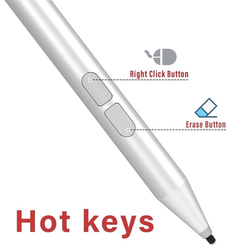 Stylus Stift Pen für Microsoft Surface Pro 3/4/5/6/7/8/X Go 2/3 Weiß / Schwarz - Bild 6 von 10