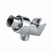 ABS Bathroom Universal Shower Head Holder Stainless Steel Silver