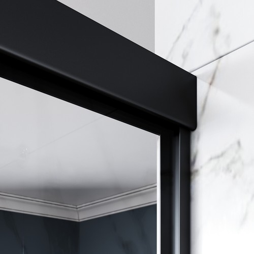 ELEGANT Double Sliding Shower Door 48" W x 72" H Shower Enclosure 1/4'' Glass - Picture 5 of 9