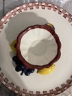 Vintage CALI POTTERY Round Vegetable Chip & Dip 14 Inch Serving Platter — photo 2