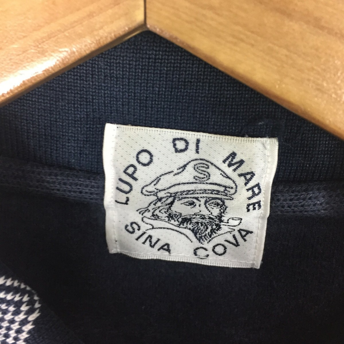 VINTAGE SINA COVA LUPO DI MARE MARINE STYLE WEAR FRANCE PARIS 