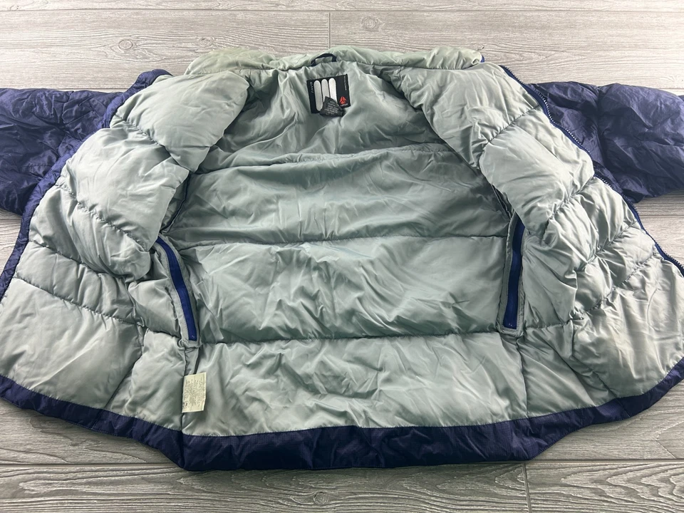 Burton сноубордов женщин Sz средний синий вниз заполненный изолированный пуховик Куртка Пальто - Изображение 4 из 4