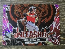 2023 Donruss Jackson Holliday Unleashed Pink Fireworks RC Baltimore Orioles #U14