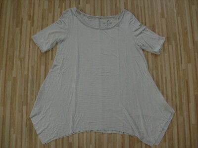 SOFT & SEXY American Eagle   HÄNGERSHIRT   LONGSHIRT   Gr. M   grau gestreift  