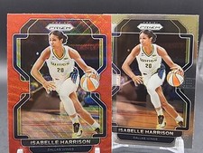 Isabelle Harrison - 2022 WNBA Prizm - Ruby Wave And Base #155 - Dallas Wings