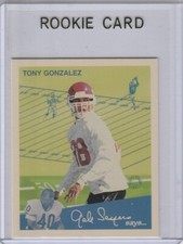 TONY GONZALEZ ROOKIE CARD 1997 Fleer Mini Retro Football RC Falcons KC CHIEFS!