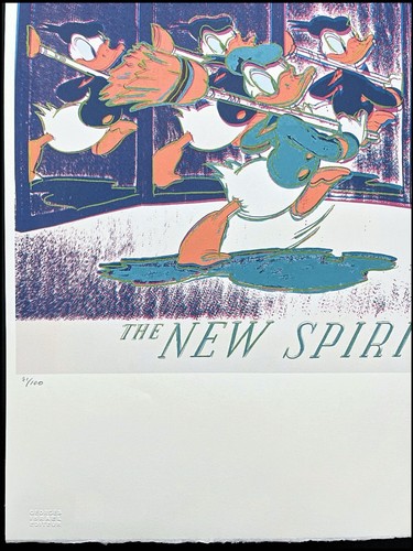 ANDY WARHOL - Donald Duck - signed, numbered edition 71/100, 38 x 56 cm - Picture 3 of 7