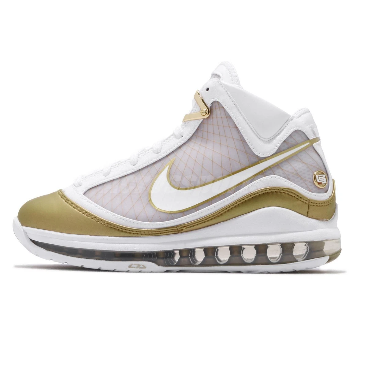 Nike LeBron 7 VII China Moon White Gold James Mens Basketball Shoes CU5646-100