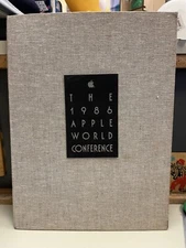 Rare 1986 Apple Computer WORLD CONFERENCE notebook binder A Paper