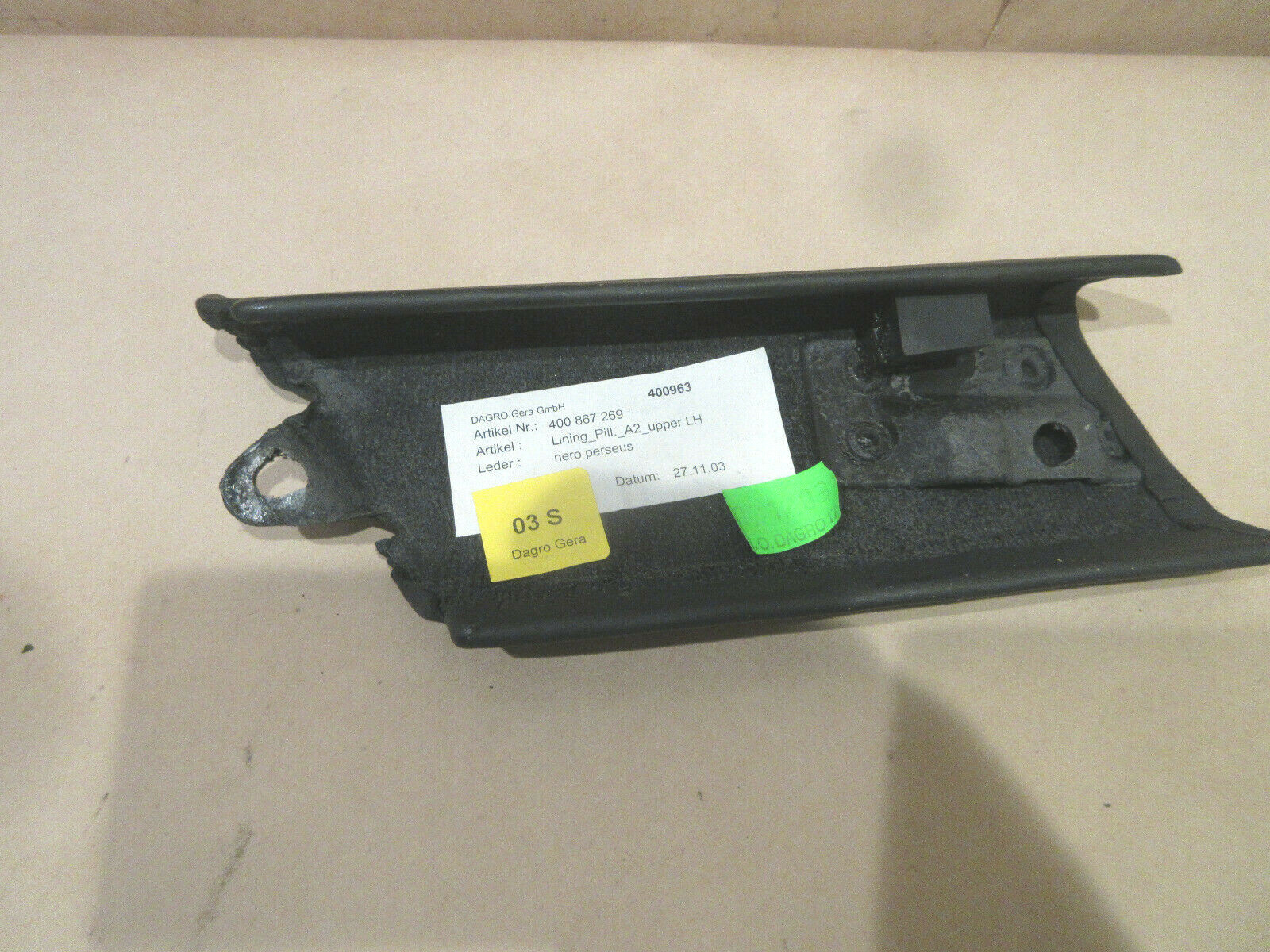 Ferrari Lamborghini Gallardo - A-Pillar Small Cover Trim P/N 400867269