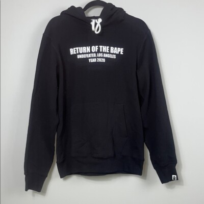 Bape X Undefeated Return Of The Bape Year 2020 Black Hoodie / Authentic / SZ L