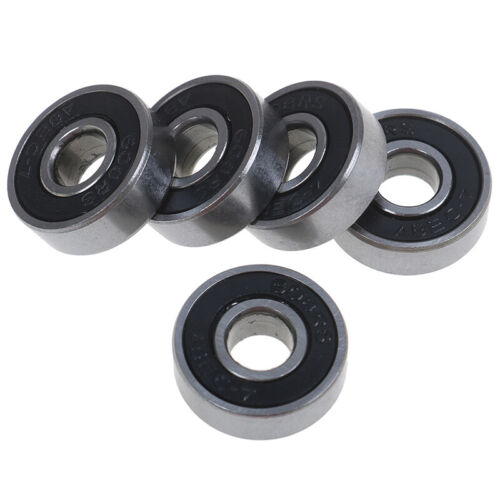 5 Stück schwarze ABEC-7 608RS Skatebod Roller Sealed Ball Beings 8x22x7mm -m - Bild 1 von 10