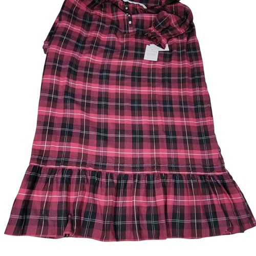 Eileen West Nightgown Womens Size XS Hollyberry Plaid Pajama Long Lace Cottage - Picture 16 of 16