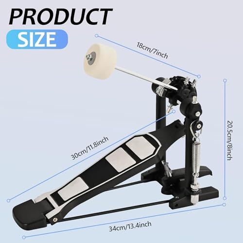 Single Pedal for Drum Set Kit and Electronic Drums | Single Bass Drum Pedal - Picture 3 of 8