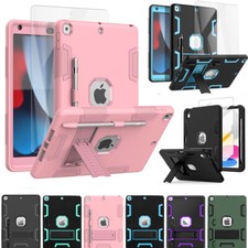 For iPad 10th 9th 8th 7th Gen Case Heavy Duty Shockproof Cover Screen Protector