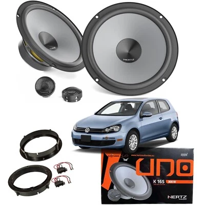 Kit 4 Casse Altoparlanti Hertz Posteriori per Volkswagen VW GOLF VI 6 dal 2008