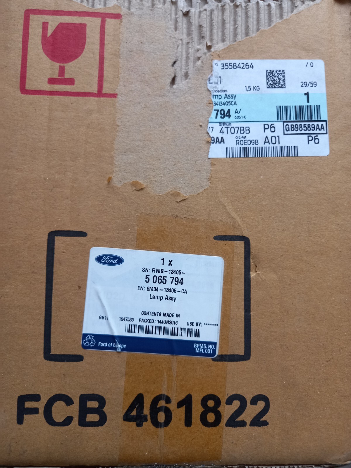 Genuine Ford Ranger Mk3 N/s Rear Lamp 08-10 5065794 for sale 