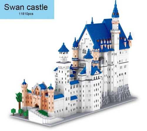 11810 PCS Mini City New Swan Stone Castle Building Blocks Architecture Bricks - Picture 16 of 19