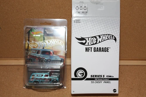 Hot Wheels ‘55 Chevy Panel - NFTGarage Series 5 NFTH *Cracked Bubble*