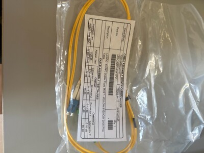 LC/UPC to SC/APC SM Duplex Patch Cord 5ft Yellow 9/125 PVC
