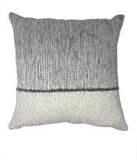 The Citizenry Claro Pillow Handwoven in Peru 20" x 20" Grey